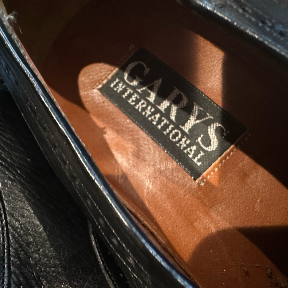 Garys International Black Leather Cap Toe  Oxford Women’s Size 10 Dress Shoes - Picture 11 of 14